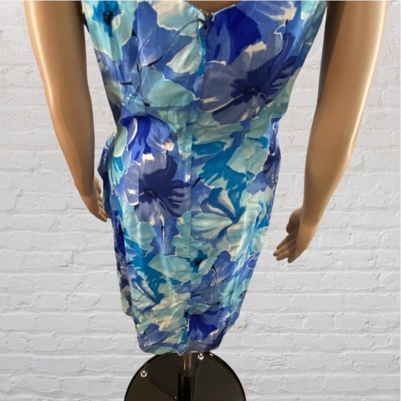 PAUL HARRIS -- Mini Sundress, Wraparound, Tropical, Front Tie/Back Zip - Picture 8 of 16